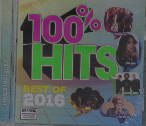100% Hits: Best Of 2016, CD