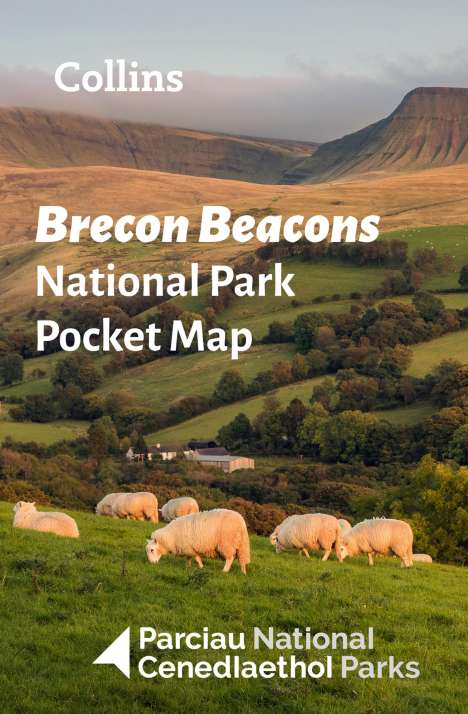 Collins Maps: Brecon Beacons National Park Pocket Map, Karten