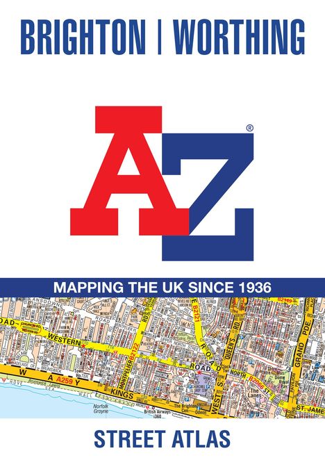 A-Z Maps: Brighton and Worthing A-Z Street Atlas, Buch