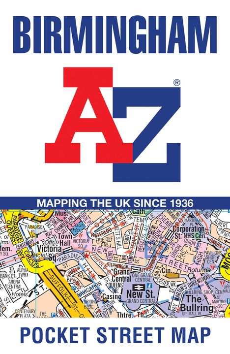 A-Z Maps: Birmingham A-Z Pocket Street Map, Karten