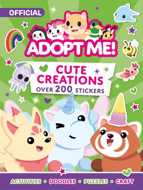 Uplift Games: Adopt Me! Cute Creations Sticker Book, Buch