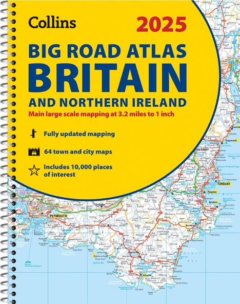 Collins Maps: 2025 Collins Big Road Atlas Britain and Northern Ireland, Buch