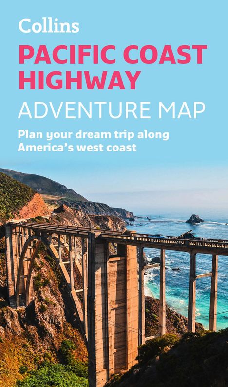 Collins Maps: Pacific Coast Highway Adventure Map, Karten