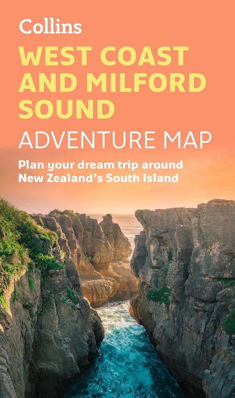 Collins Maps: West Coast and Milford Sound Adventure Map, Karten