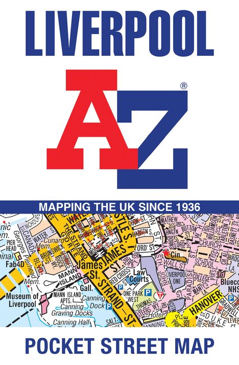 A-Z Maps: Liverpool A-Z Pocket Street Map, Karten