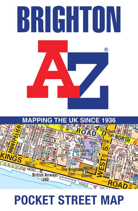 A-Z Maps: Brighton A-Z Pocket Street Map, Karten