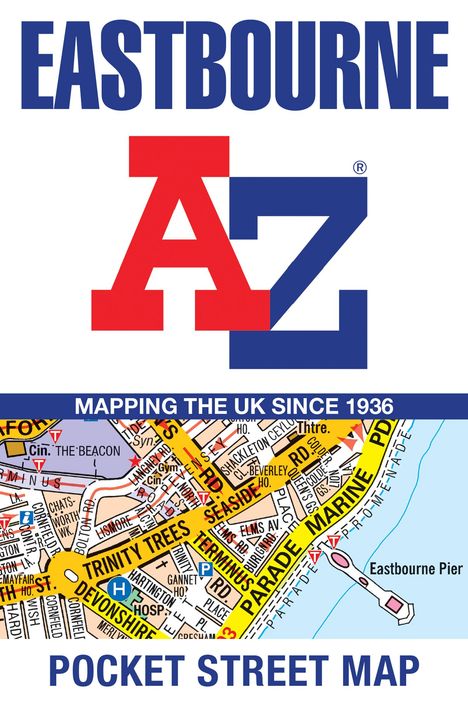 A-Z Maps: Eastbourne A-Z Pocket Street Map, Karten