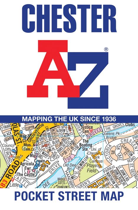 A-Z Maps: Chester A-Z Pocket Street Map, Karten