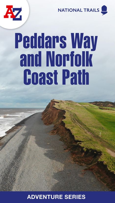 A-Z Maps: Norfolk Coast Path and Peddars Way National Trail Official Map, Buch