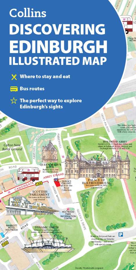 Dominic Beddow: Discovering Edinburgh Illustrated Map, Karten