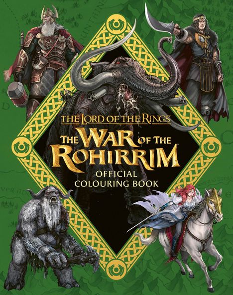 Warner Bros.: The Lord of the Rings: The War of the Rohirrim Official Colouring Book, Buch