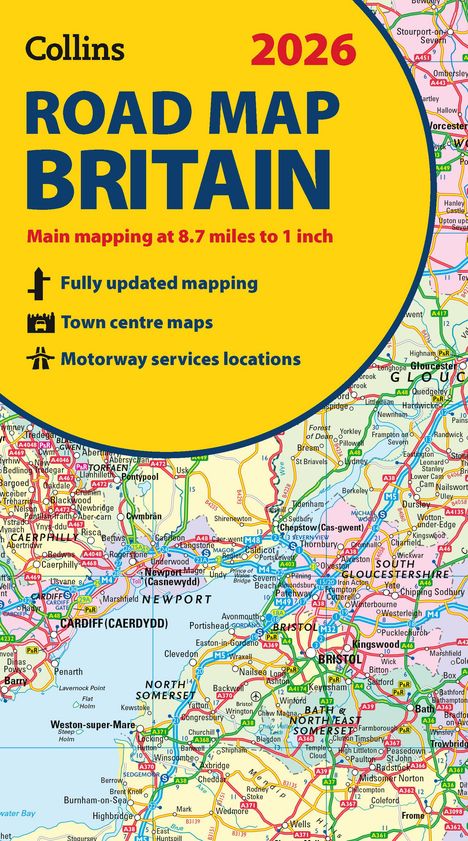 Collins Maps: 2026 Collins Road Map of Britain, Karten