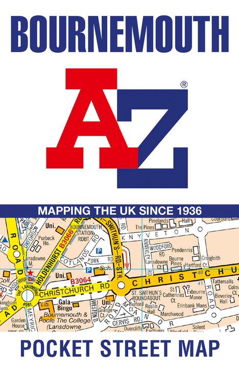 A-Z Maps: Bournemouth A-Z Pocket Street Map, Karten