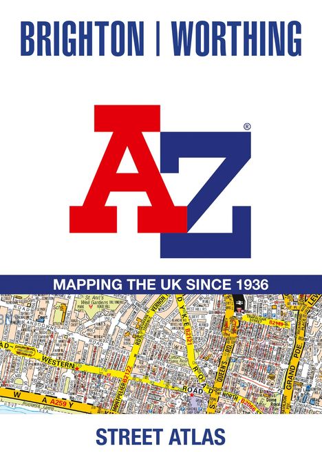 A-Z Maps: Brighton and Worthing A-Z Street Atlas, Buch