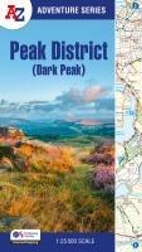 A-Z Maps: Peak District (Dark Peak), Buch