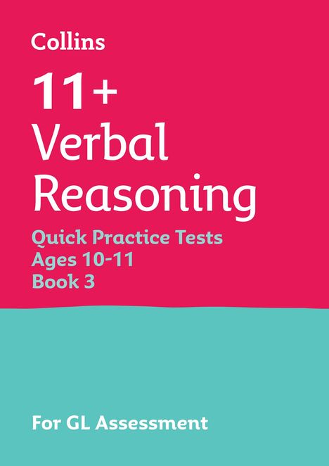 Collins 11: 11+ Verbal Reasoning Quick Practice Tests Age 10-11 (Year 6) Book 3, Buch