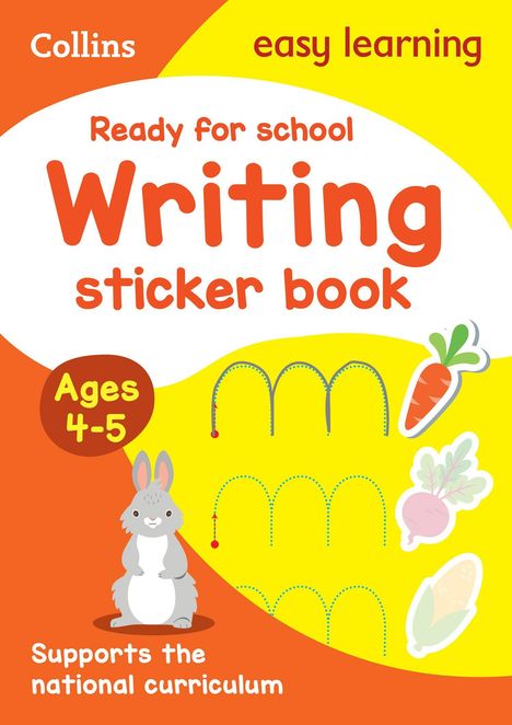 Collins Easy Learning: Ready for school: writing Sticker Book Ages 4-5, Buch