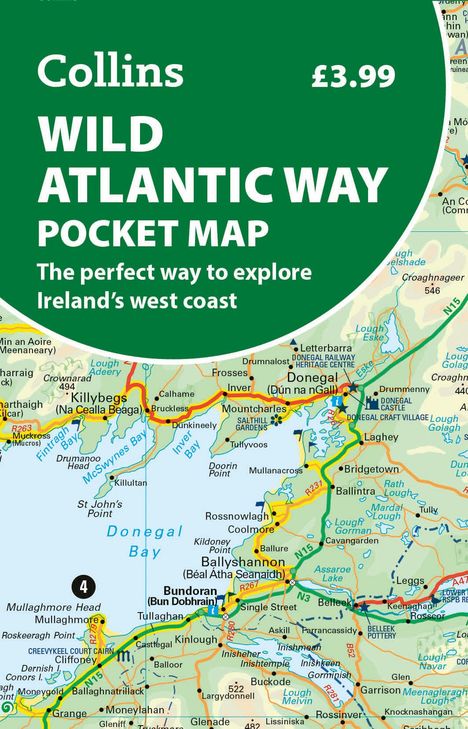 Collins Maps: Wild Atlantic Way Pocket Map, Karten