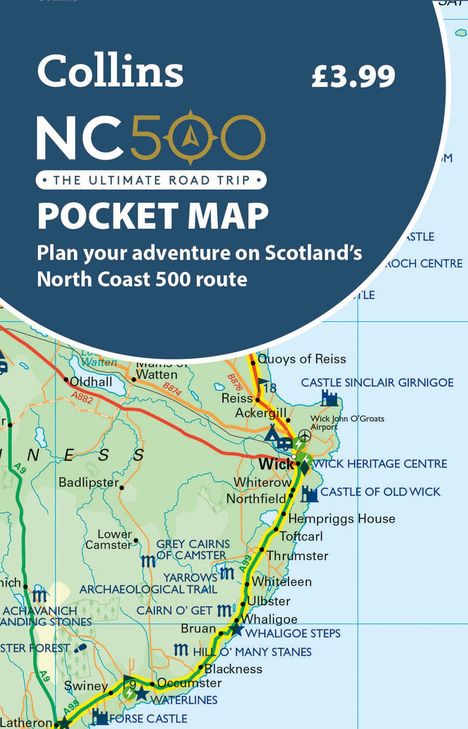 Collins Maps: NC500 Pocket Map, Karten