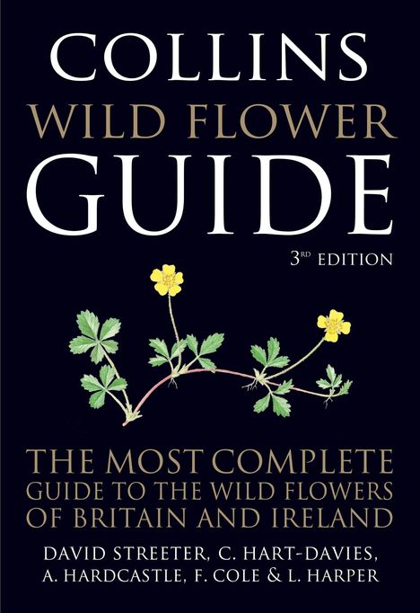 "COLLINS WILD FLOWER GUIDE 3rd EDITION" oben. Gelbe Blume mit grünen Blättern zentral. Autoren unten.