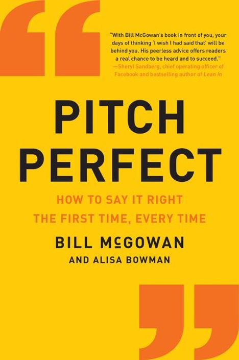 Bill Mcgowan: Pitch Perfect, Buch