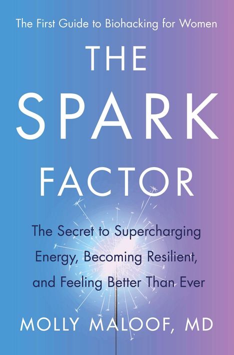 Oben steht: "The First Guide to Biohacking for Women". Weitere Texte sind Titel und Untertitel eines Buches.