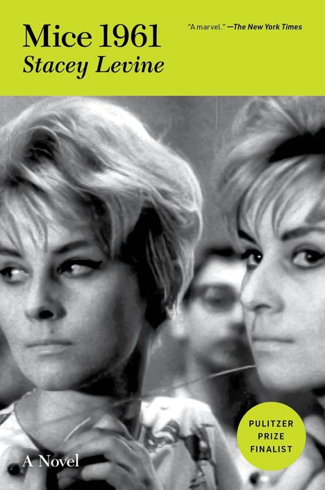 „Mice 1961“, Stacey Levine; Zitat: „A marvel.“ —The New York Times; Pulitzter Prize Finalist. Zwei Frauen, nachdenklich.