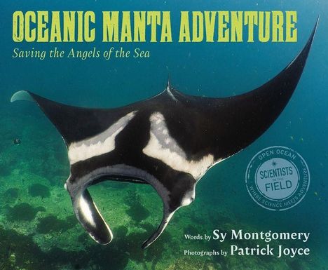 "OCEANIC MANTA ADVENTURE: Saving the Angels of the Sea" über einer Rochenaufnahme im Wasser.