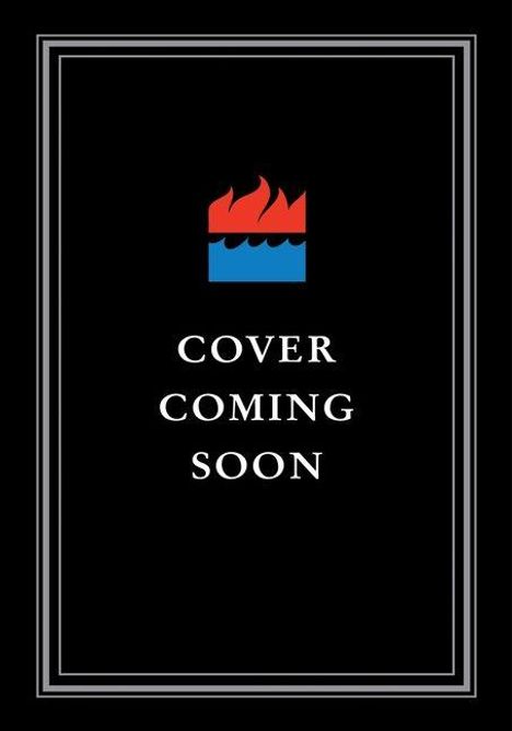Text: "COVER COMING SOON." Logo mit stilisierter Flamme über Wellen, schwarzer Hintergrund mit silbernen Linien.