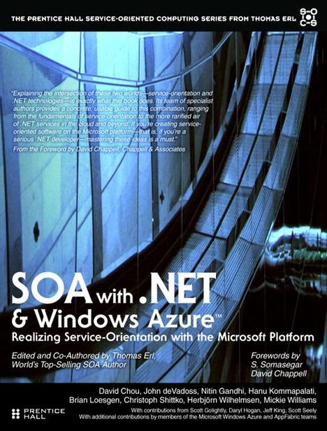 "SOA with .NET & Windows Azure. Realizing Service-Orientation with the Microsoft Platform." 
Hintergrund: Struktur und Fenster.