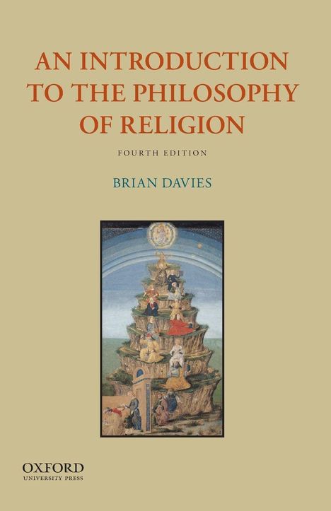 Titel: "AN INTRODUCTION TO THE PHILOSOPHY OF RELIGION", "FOURTH EDITION", Autor: "BRIAN DAVIES", Illustration eines gestaffelten Berges.
