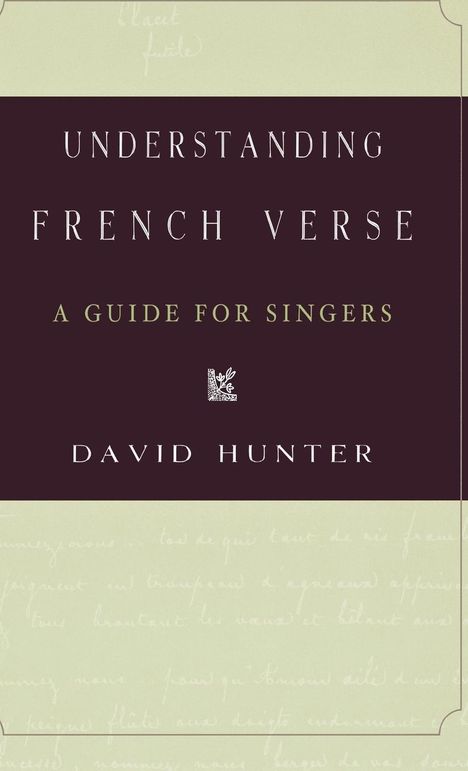 David Hunter: Understanding French Verse, Buch