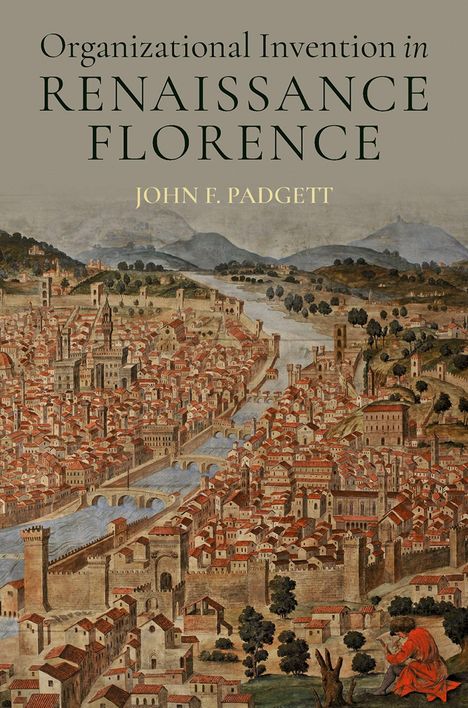 „Organizational Invention in Renaissance Florence“, John F. Padgett. Illustration einer mittelalterlichen Stadtansicht.