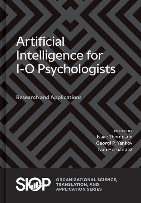 Titel: "Artificial Intelligence for I-O Psychologists" mit geometrischem Muster im Hintergrund.