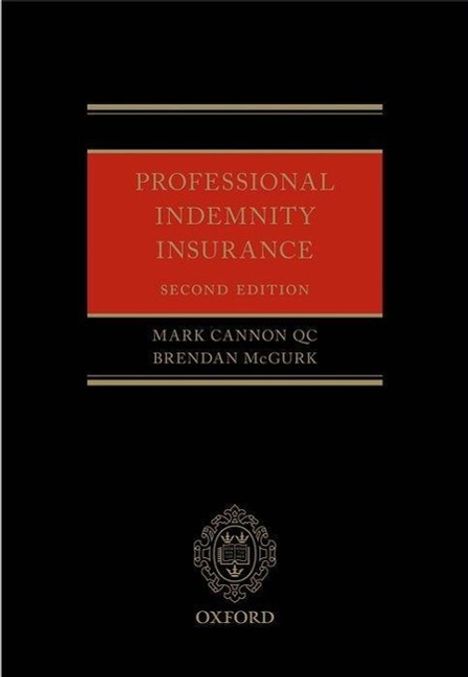 Mark Cannon Qc: Professional Indemnity Insurance, Buch