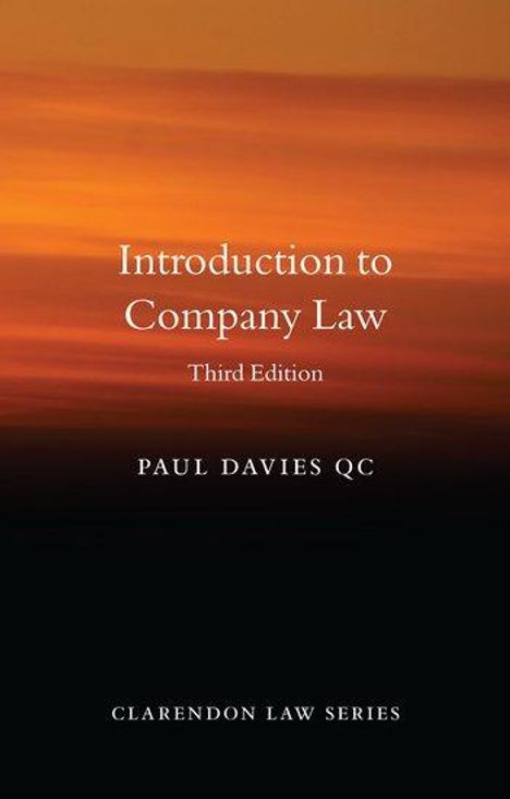 Paul Davies: Introduction to Company Law, Buch