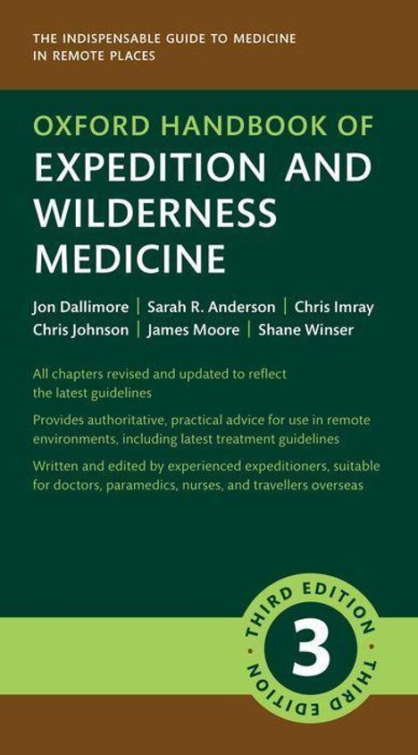 Oxford Handbook of Expedition and Wilderness Medicine, Buch