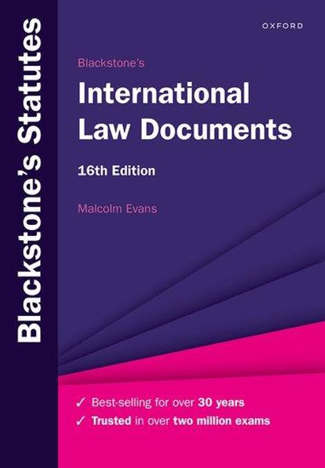 Evans: Blackstone's International Law Documents, Buch