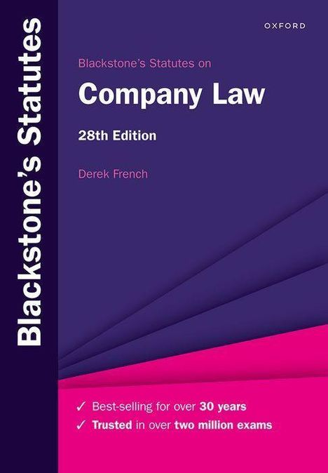 Derek French: Blackstone's Statutes on Company Law 28e, Buch