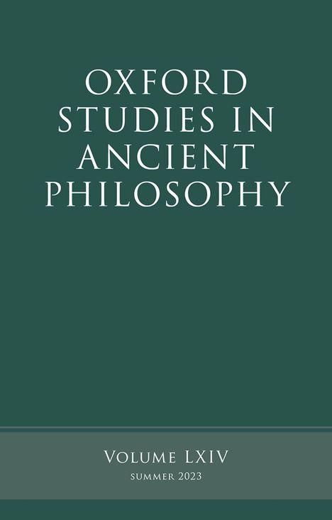Oxford Studies in Ancient Philosophy, Buch