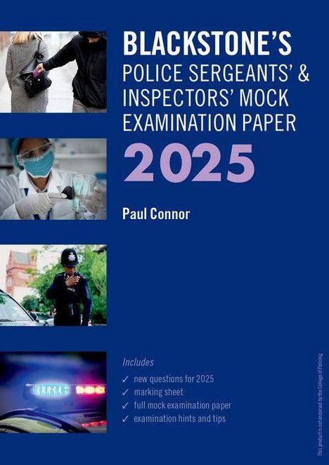 Paul Connor: Blackstone's Police Sergeants' and Inspectors' Mock Exam 2025, Buch