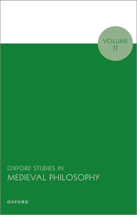 Oxford Studies in Medieval Philosophy, Buch