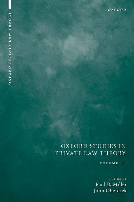 Paul B Miller: Oxford Studies in Private Law Theory, Buch
