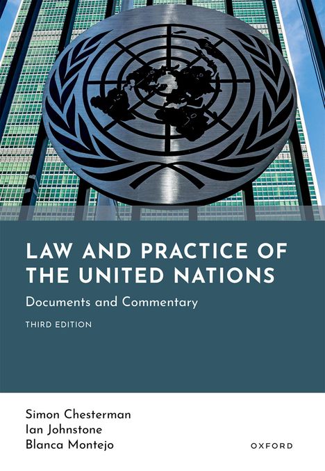 "Law and Practice of the United Nations: Documents and Commentary, Third Edition" steht über einem UN-Logo.