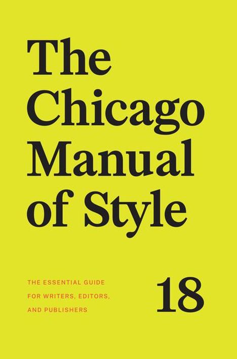 The Chicago Manual of Style, Buch