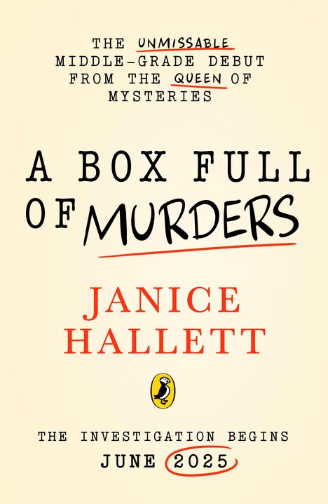 Janice Hallett: A Box Full of Murders, Buch