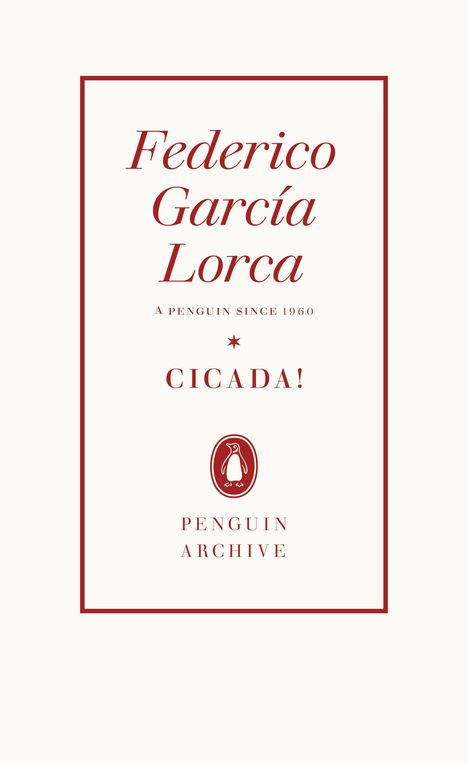 Federico García Lorca: Cicada!, Buch