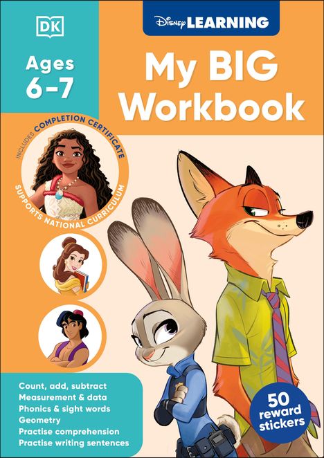 Dk: Disney Learning Big Workbook Ages 6-7 (Year 2), Buch