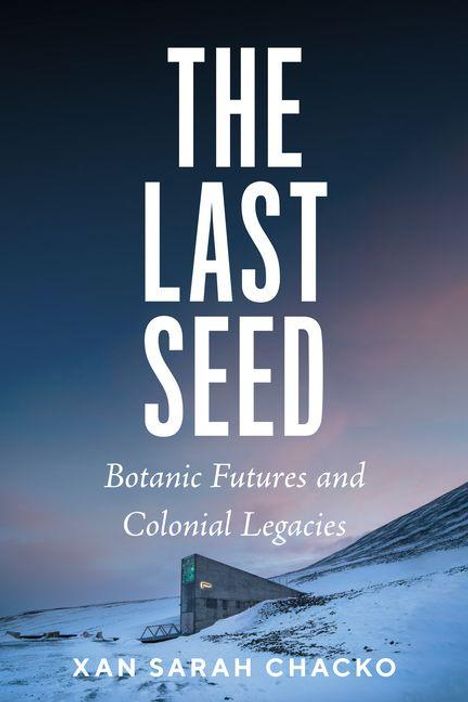 "The Last Seed: Botanic Futures and Colonial Legacies" von Xan Sarah Chacko. Ein modernes Gebäude im Schnee.