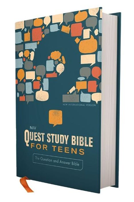 Zondervan: Niv, Quest Study Bible for Teens, Hardcover, Navy, Comfort Print, Buch